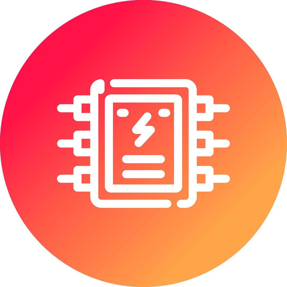 diseño de icono creativo de panel eléctrico vector