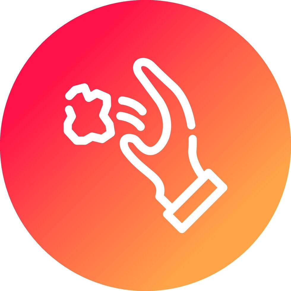 Throwing Trash Creative Icon Design vector