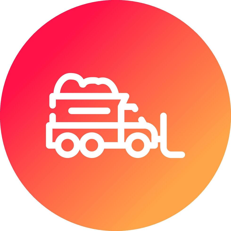 Snowplow Creative Icon Design vector