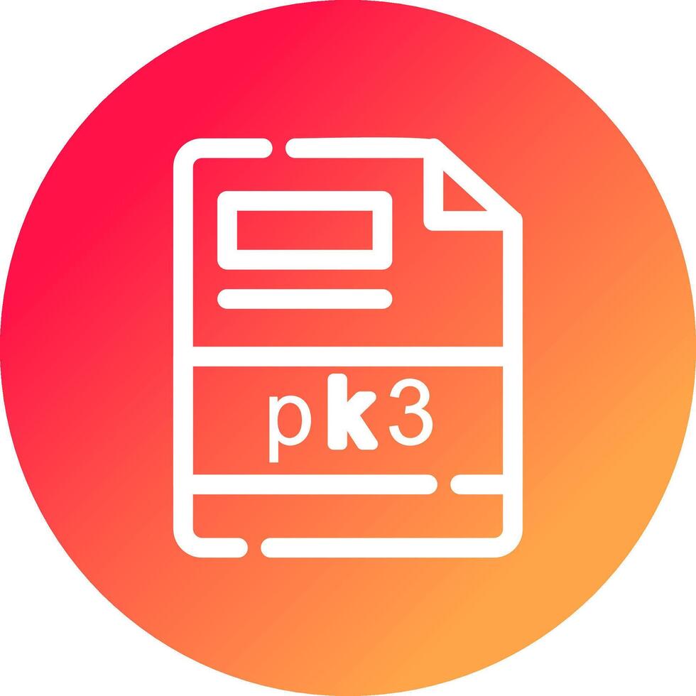 pk3 Creative Icon Design vector