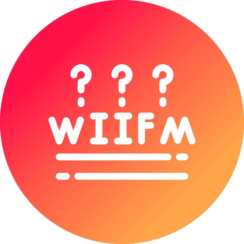 Wiifm creativo icono diseño vector