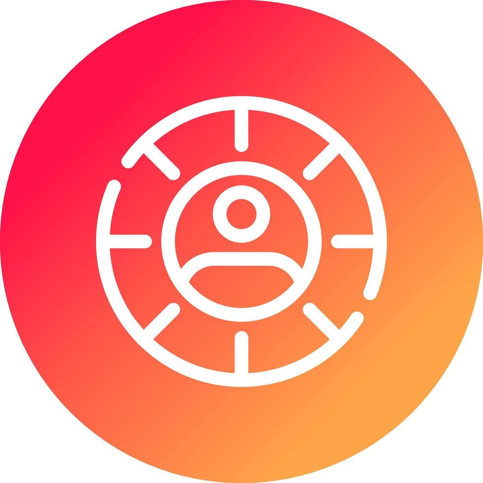 Targeting Creative Icon Design vector