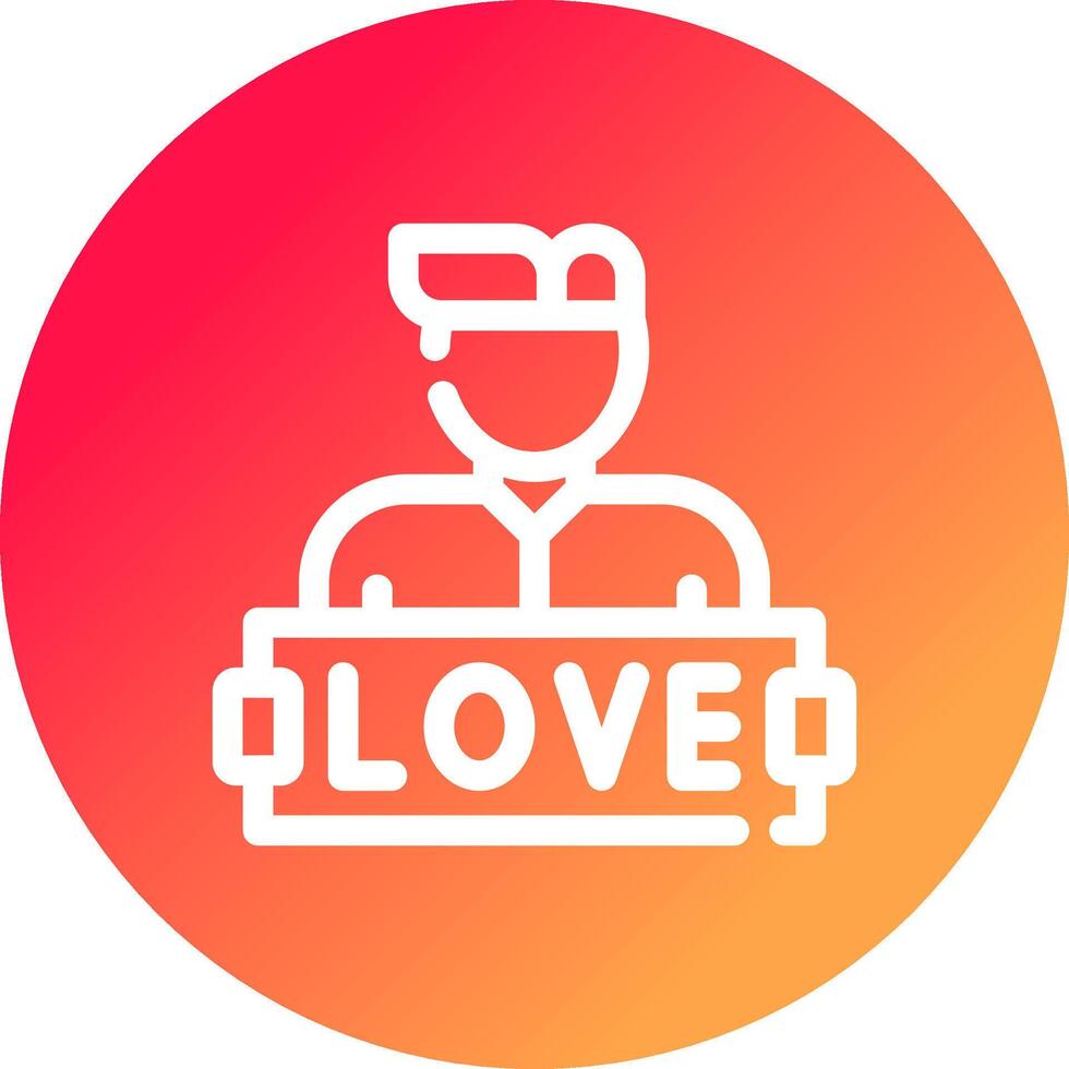 diseño de icono creativo de amor vector