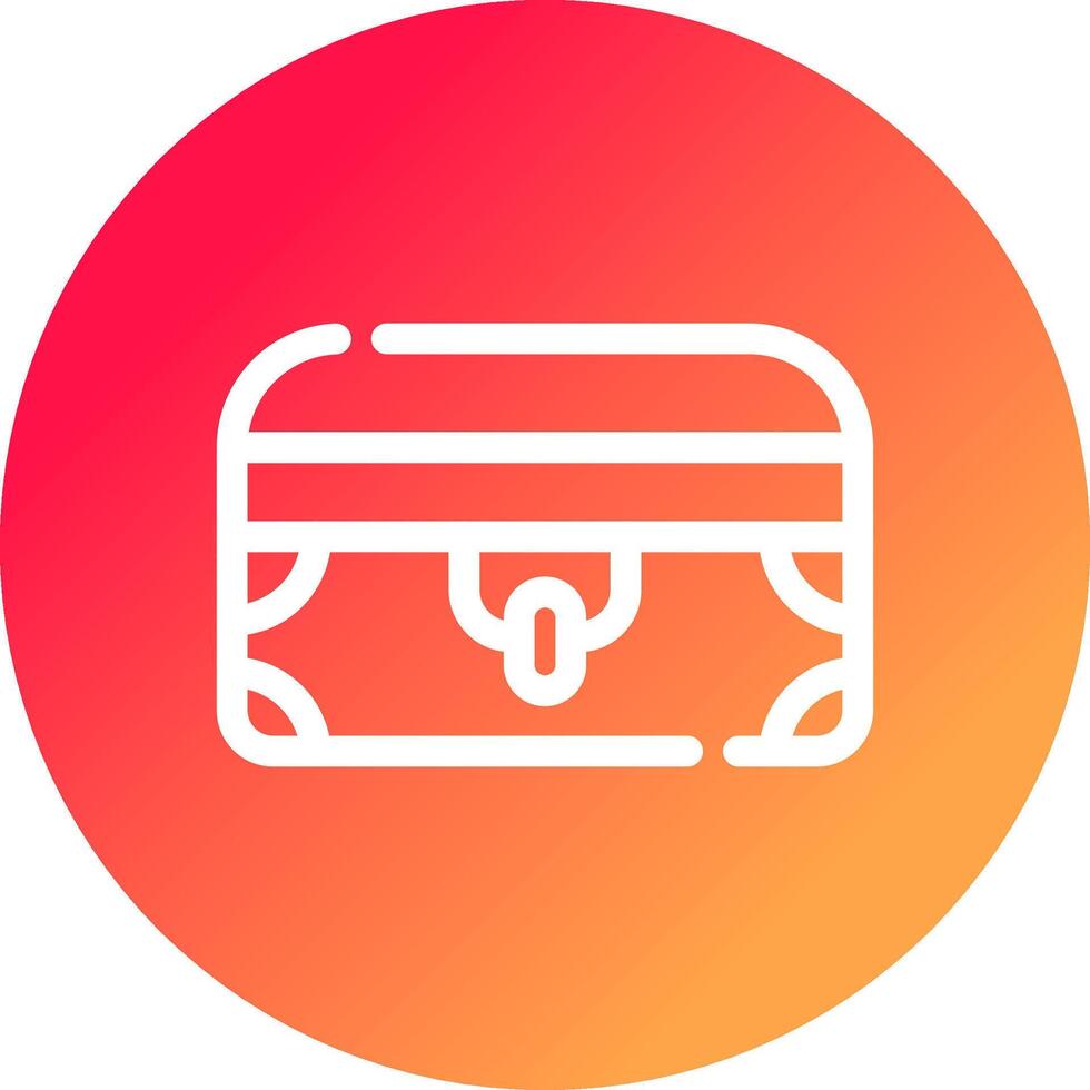 Treasure Chest Creative Icon Design vector