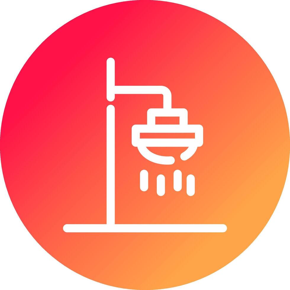 Roof Shower Creative Icon Design vector