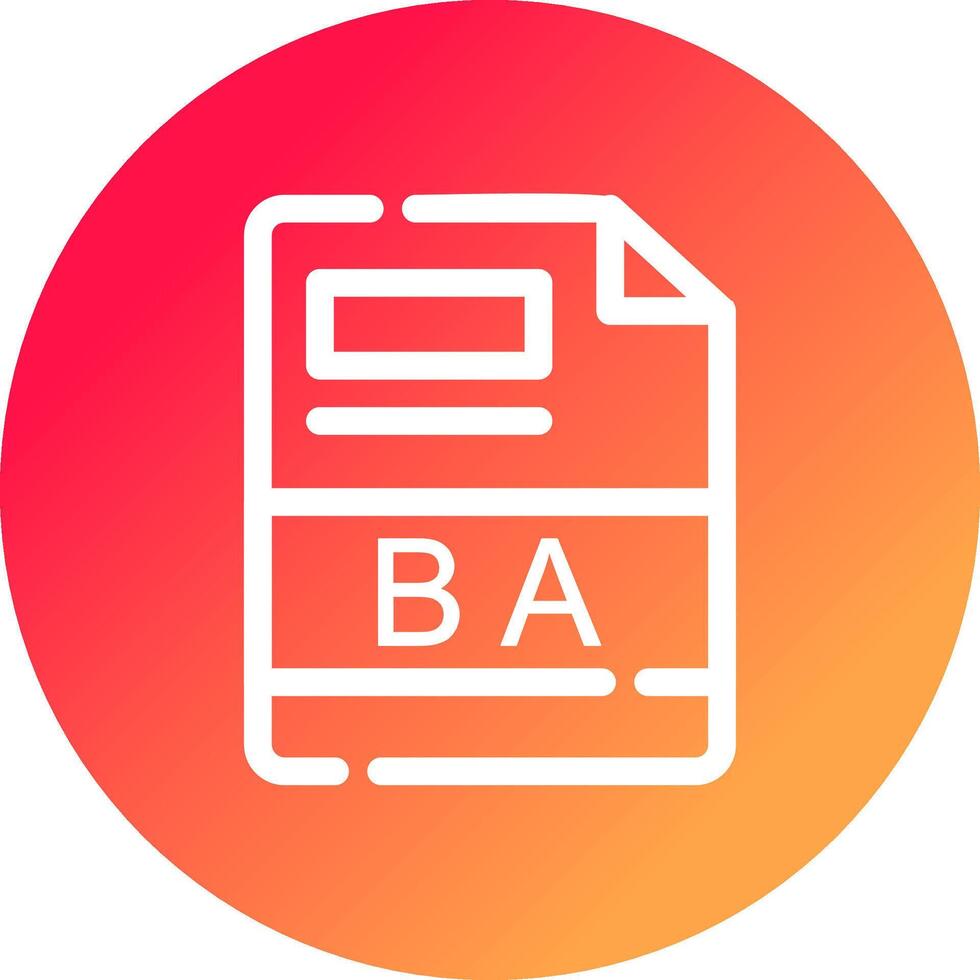 BA Creative Icon Design vector