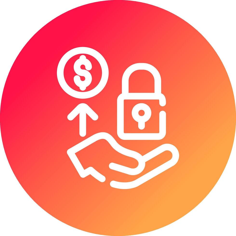 Private Offering Creative Icon Design vector