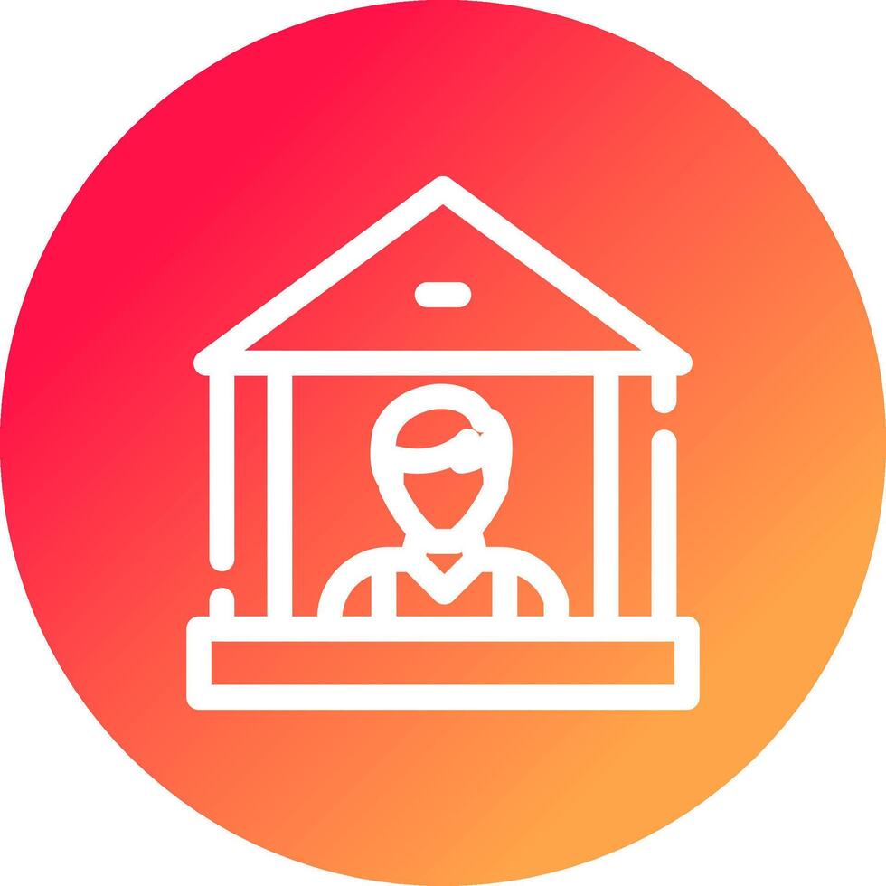 personal bancario creativo icono diseño vector