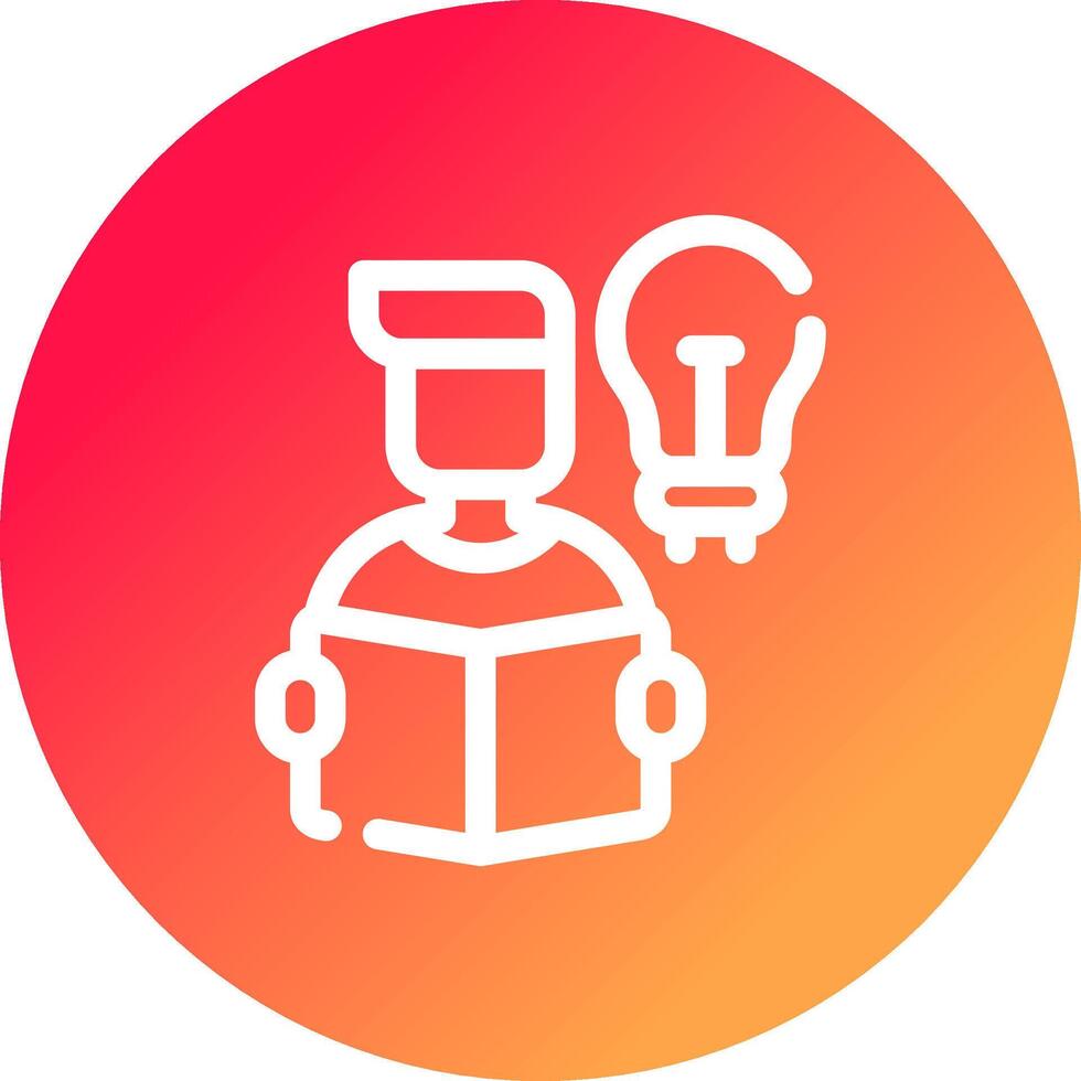 Self Learning Creative Icon Design vector
