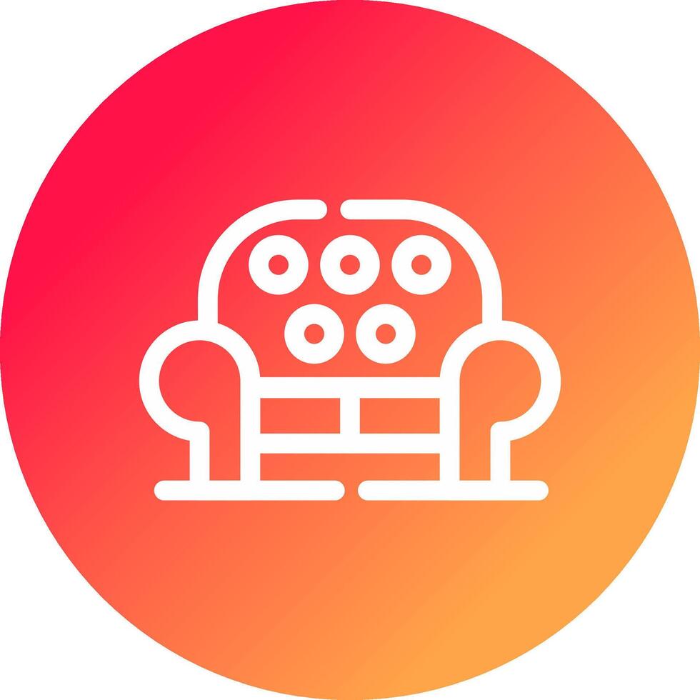 Sofa Creative Icon Design vector