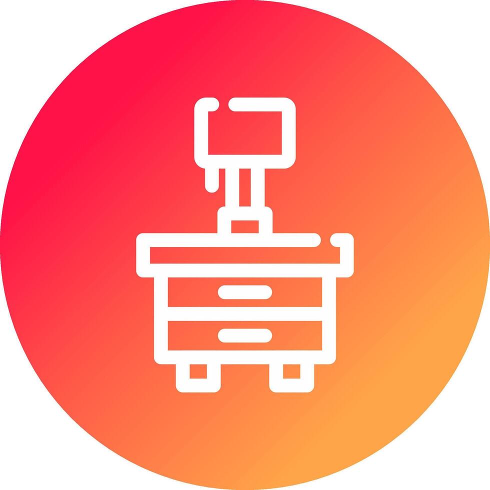 Side Table Creative Icon Design vector