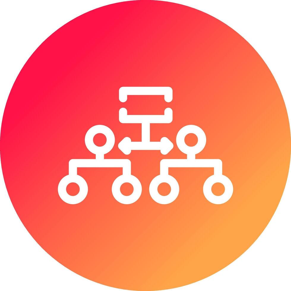 Labeled Hierarchy Creative Icon Design vector