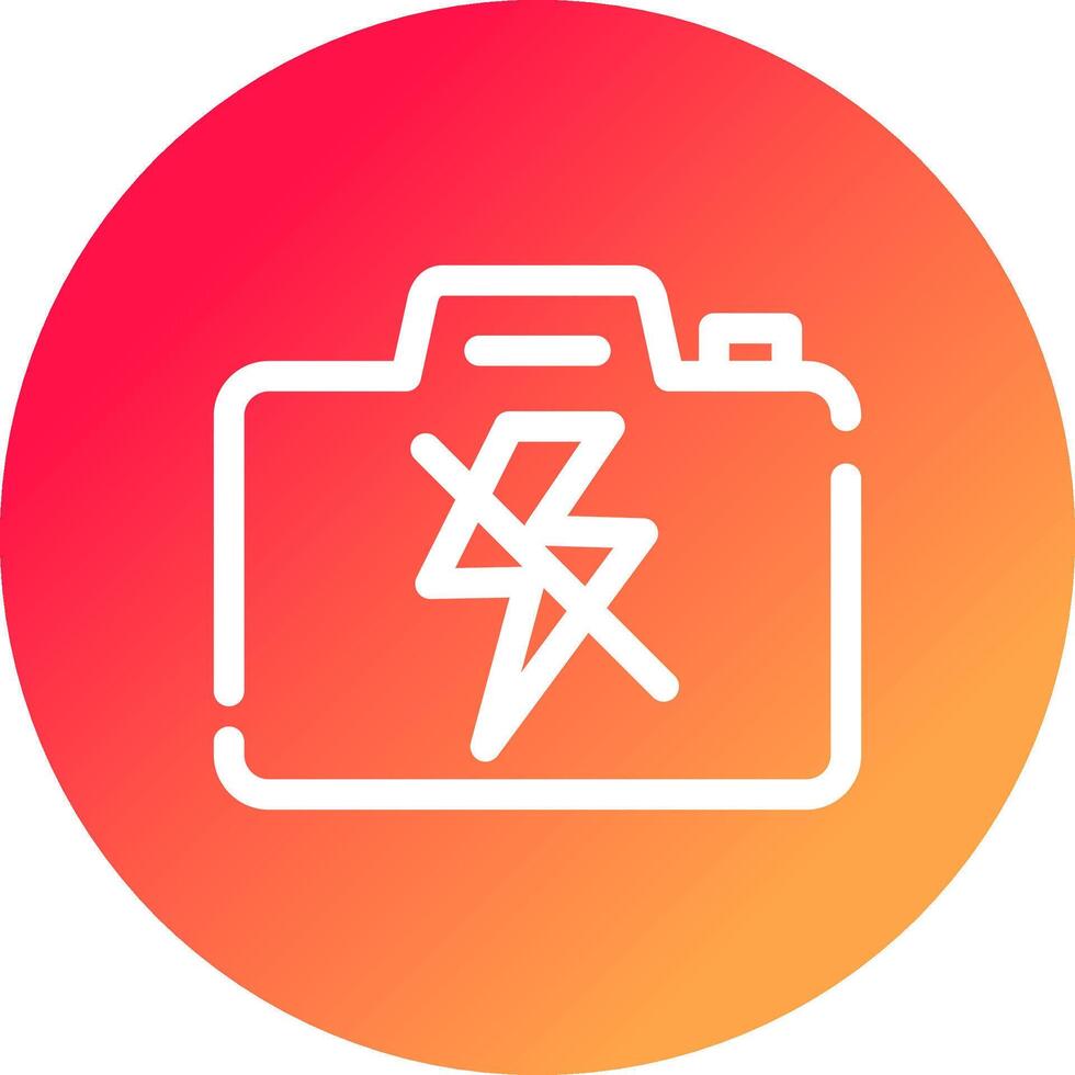 sin diseño de icono creativo flash vector