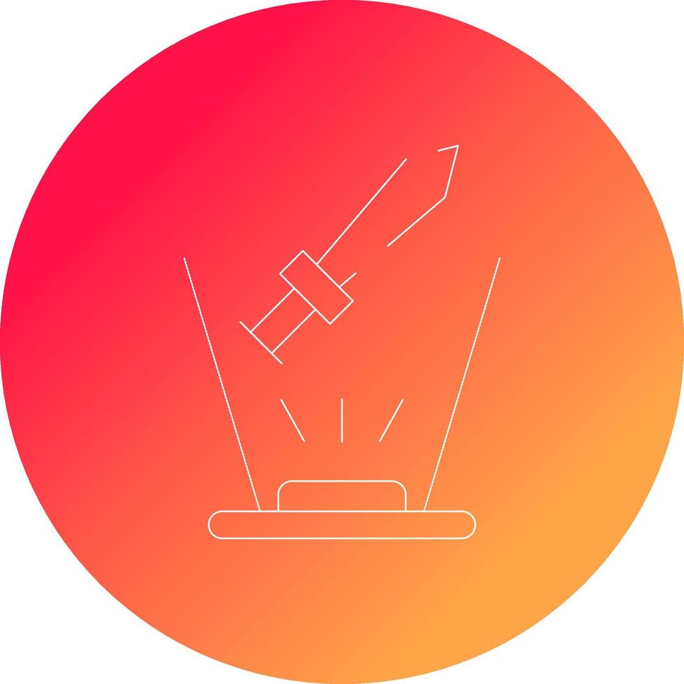 Ar Sword Fight Creative Icon Design vector