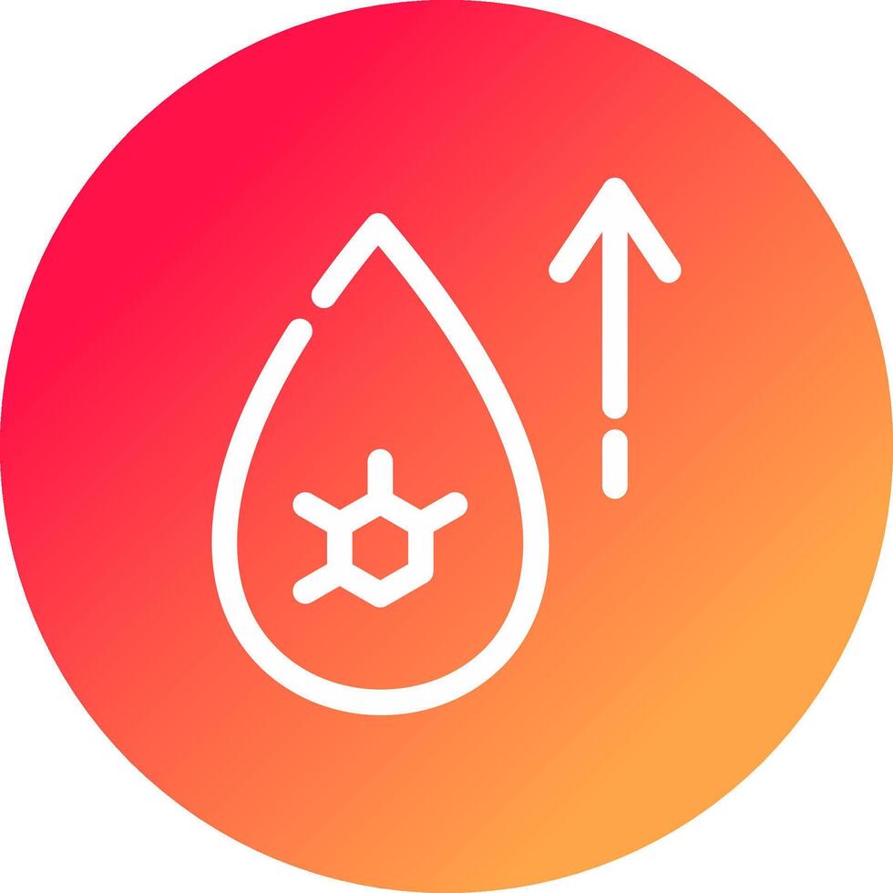 Hyperglycemia Creative Icon Design vector