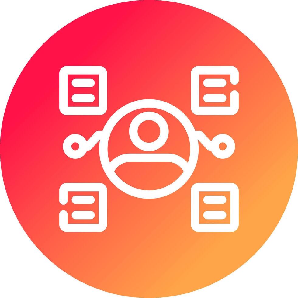User Predictions Creative Icon Design vector