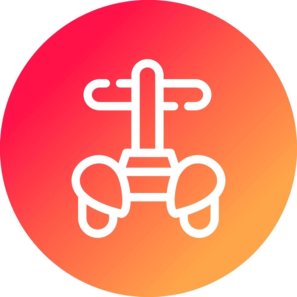 Police Segway Creative Icon Design vector
