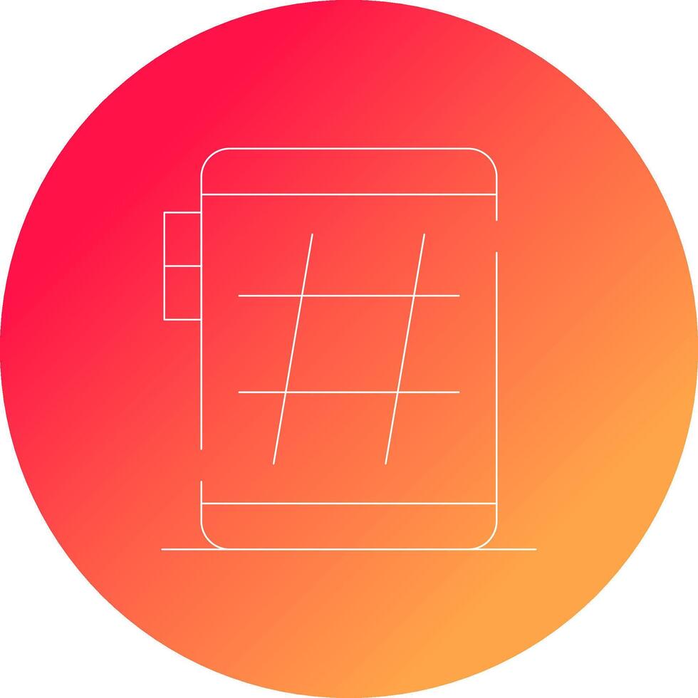 Hashtag Creative Icon Design vector