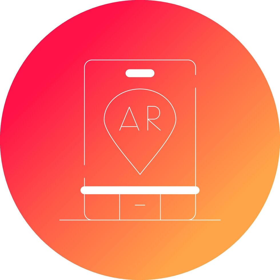 Ar Navigation Creative Icon Design vector