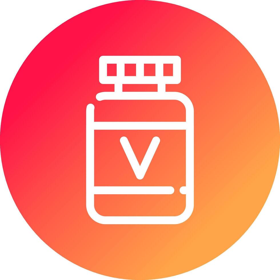 diseño de icono creativo de vitamina vector