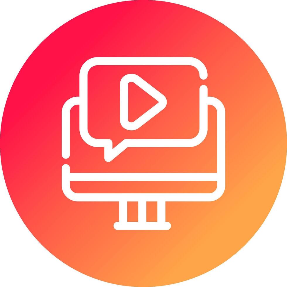 Video Tutorial Creative Icon Design vector