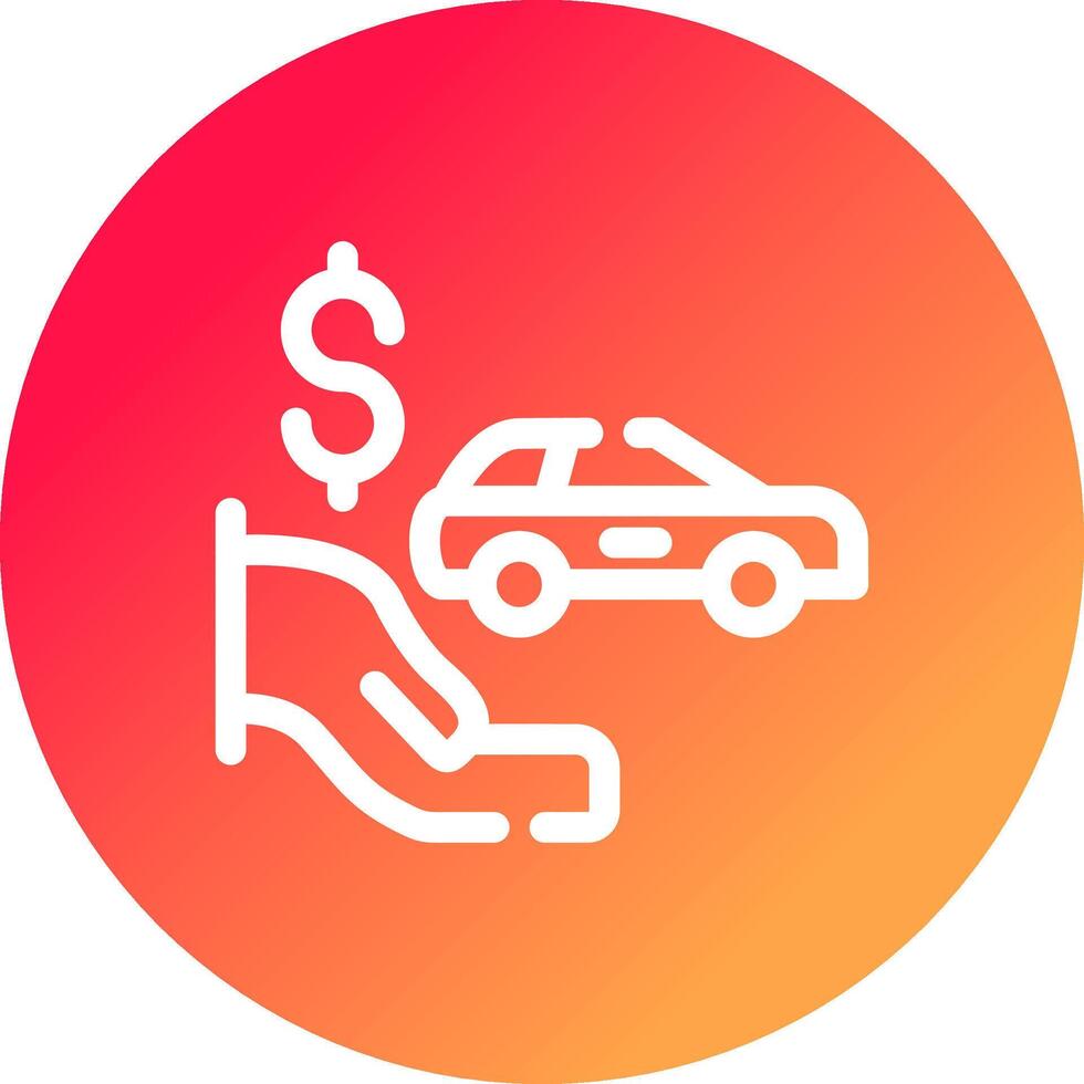 Dealer Holdback Creative Icon Design vector