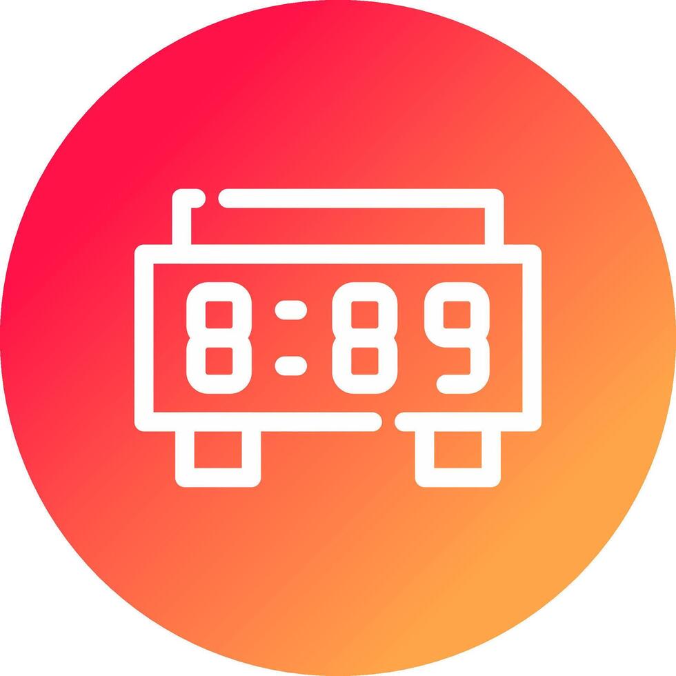 Digital Clock Creative Icon Design vector