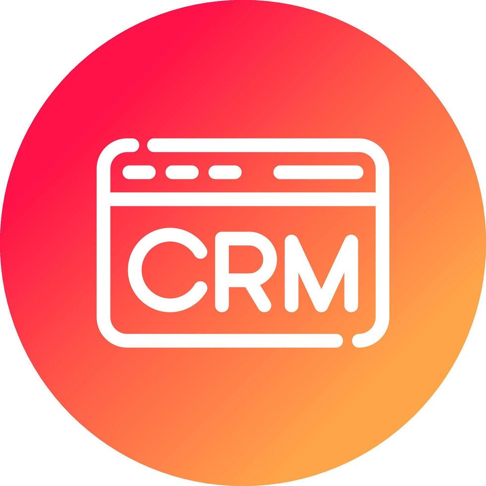 CRM Creative Icon Design vector