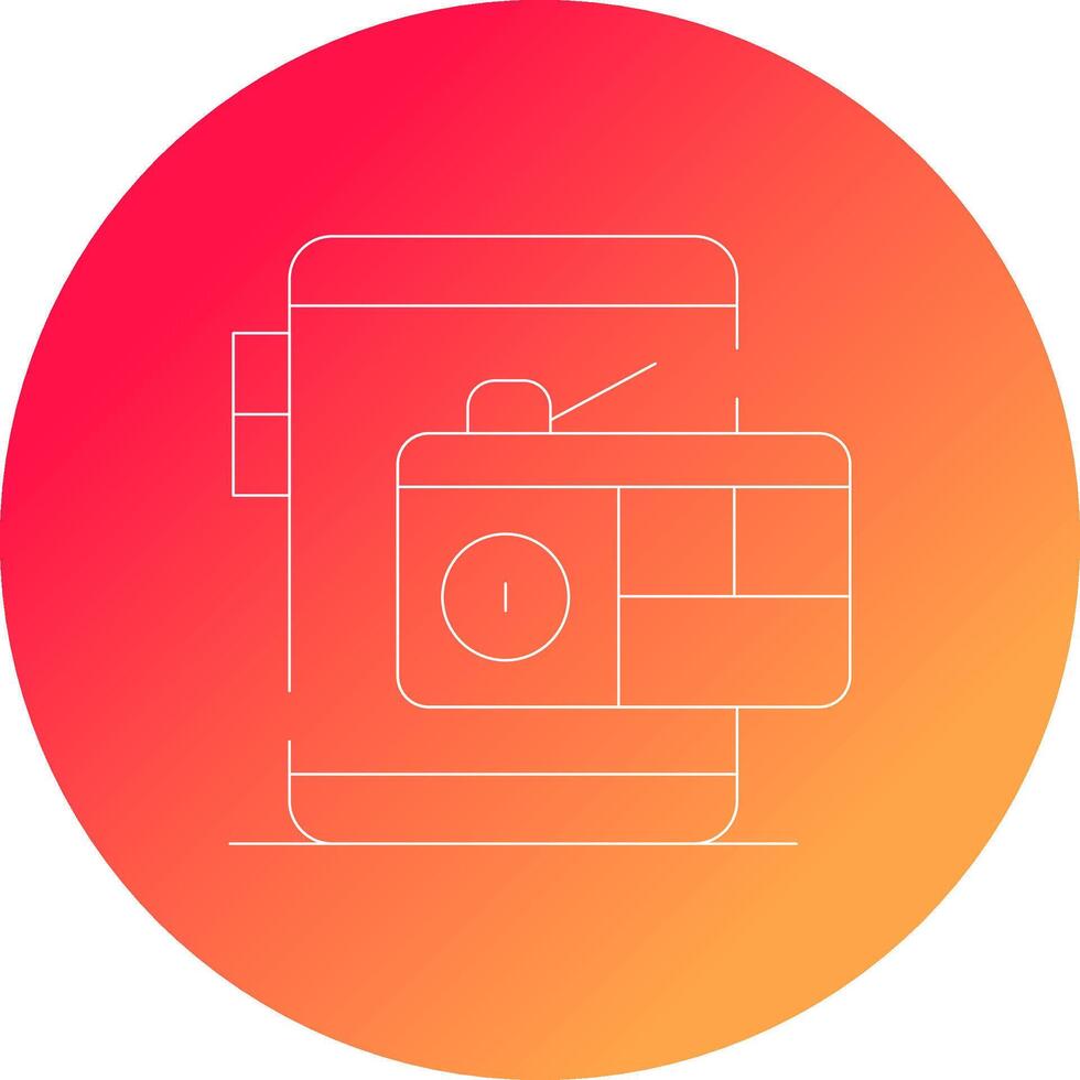 Digital Radio Creative Icon Design vector
