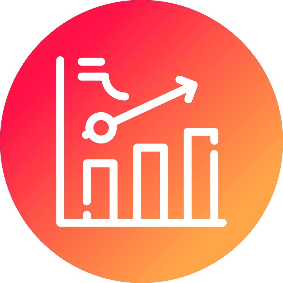 Clustered Bar Creative Icon Design vector