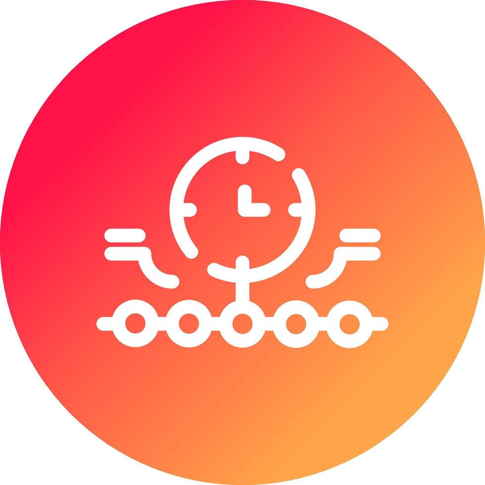 Circular Bending Process Creative Icon Design vector