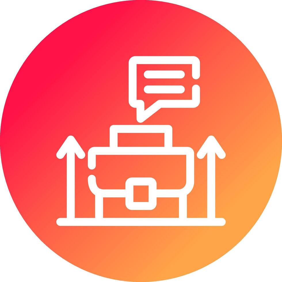 Job Promotion Creative Icon Design vector