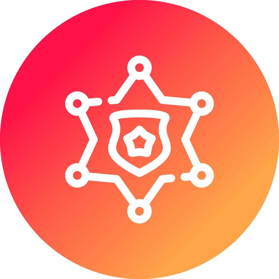Sheriff Badge Creative Icon Design vector