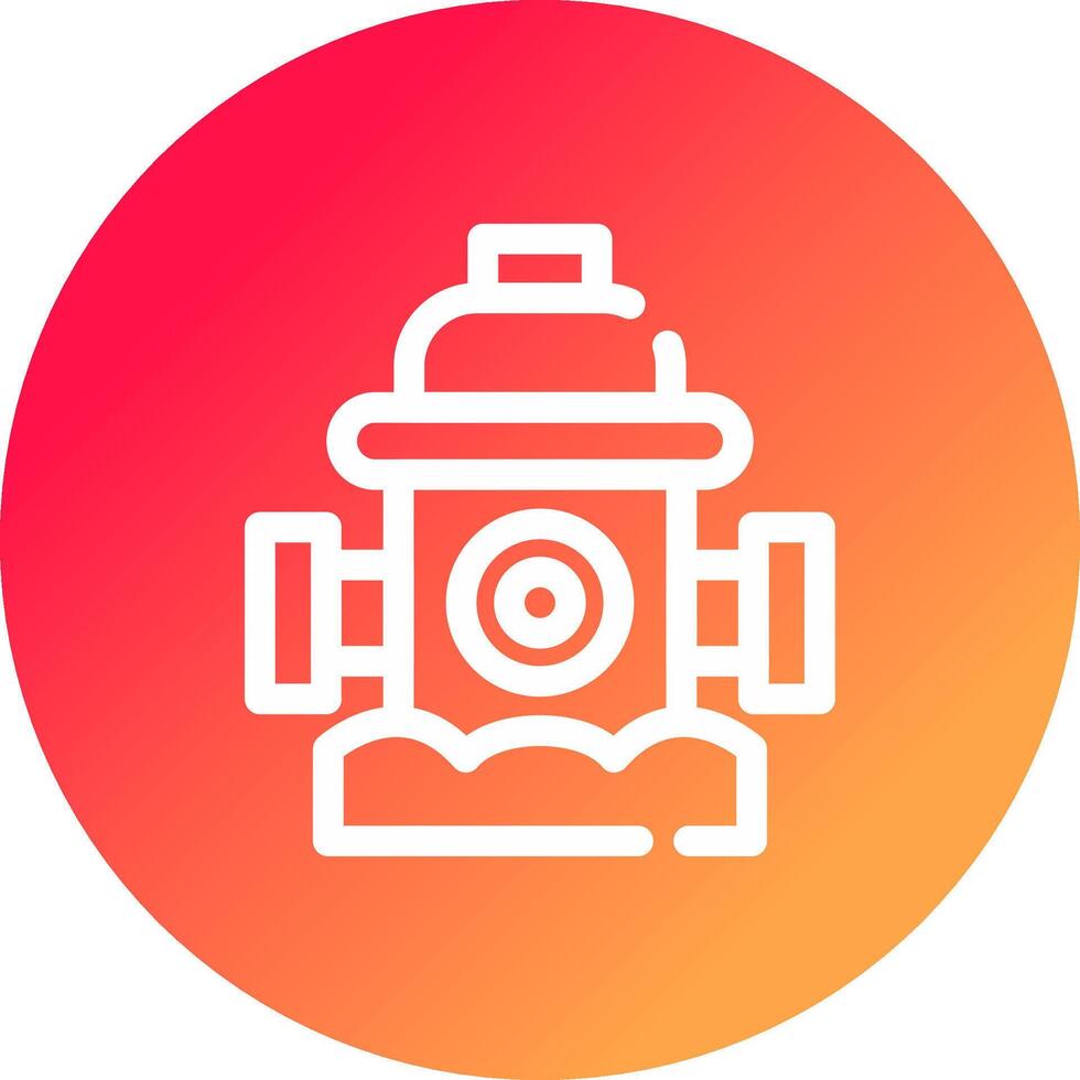 Fire Hydrant Creative Icon Design vector