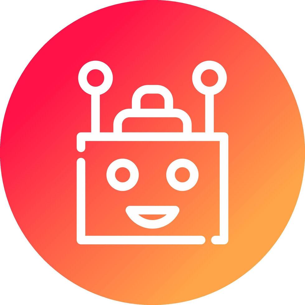 Chatbot Creative Icon Design vector