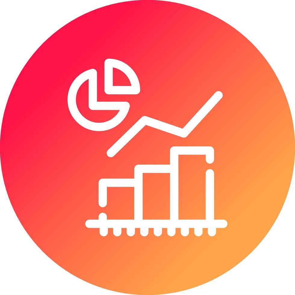Statistical Analysis Creative Icon Design vector