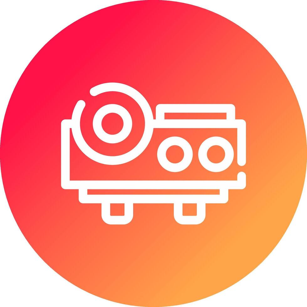 Projector Creative Icon Design vector