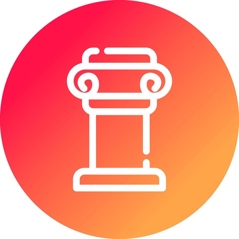 Pillar Creative Icon Design vector