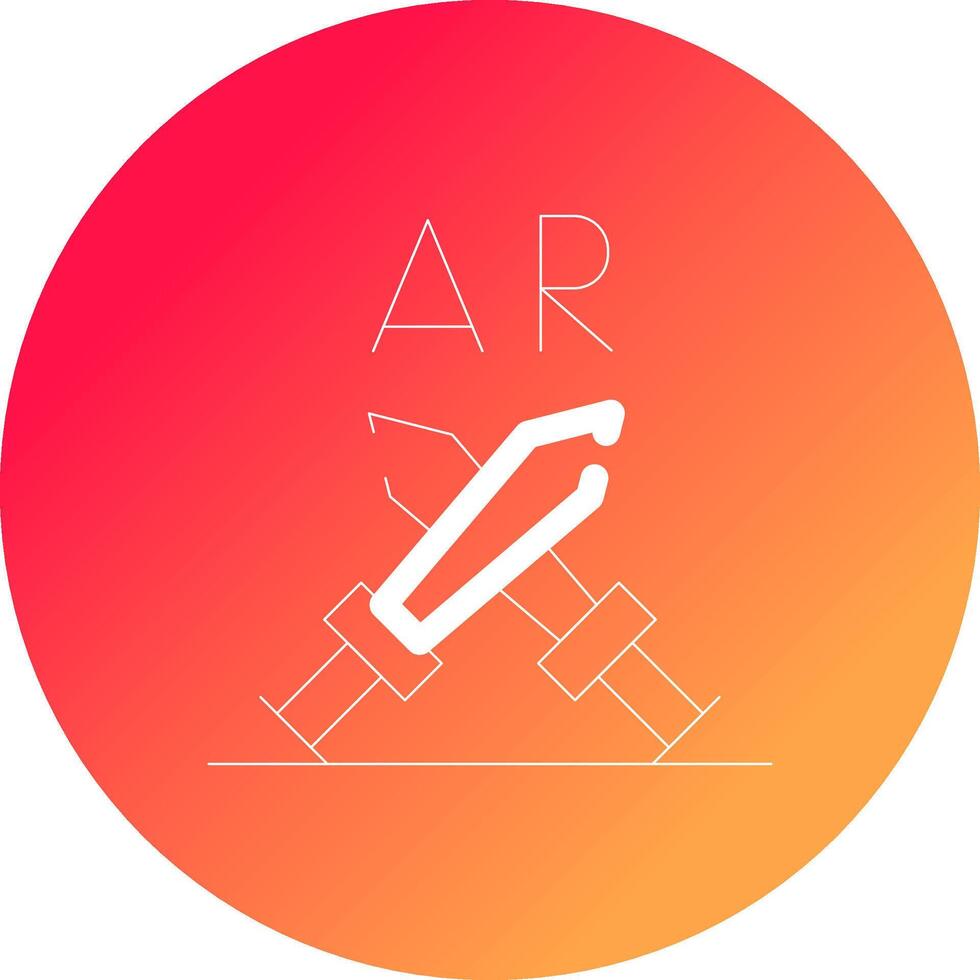 Ar Fighting Creative Icon Design vector