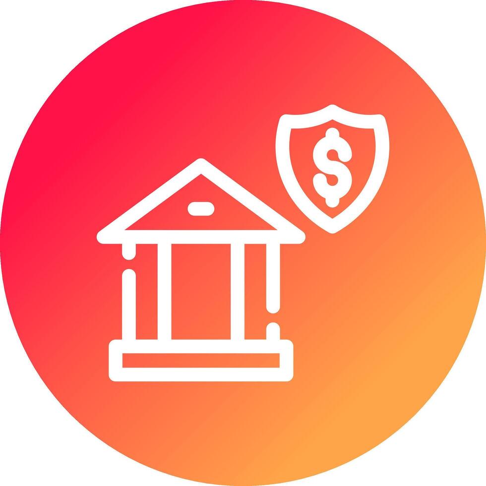 Banking Security Creative Icon Design vector