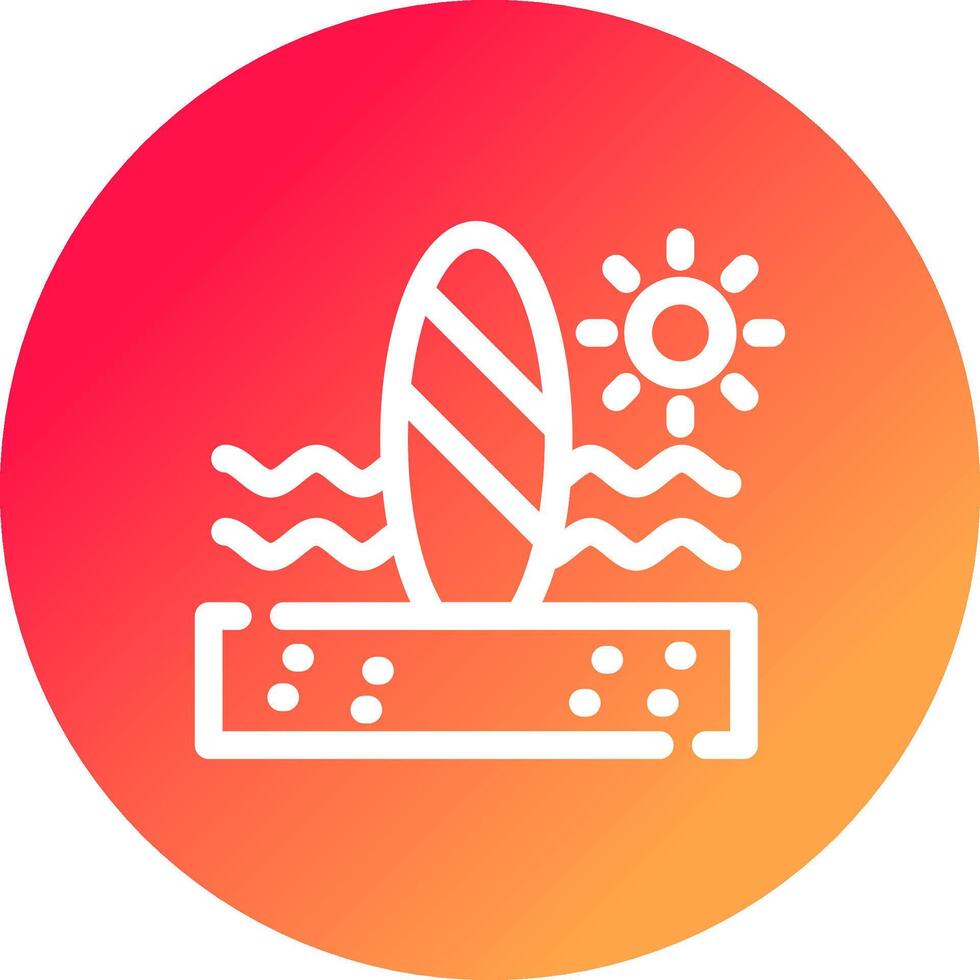 diseño de icono creativo de paddle surf vector