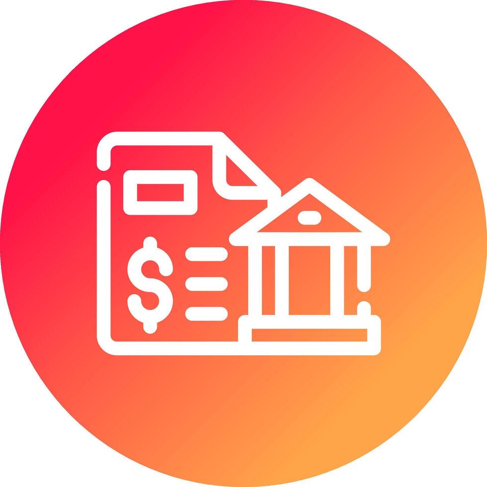 Bank Statement Creative Icon Design vector