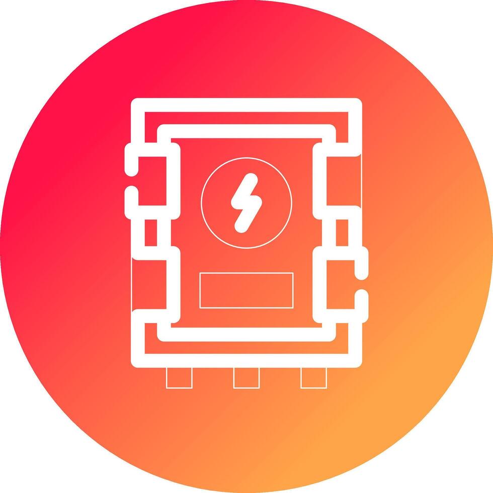 Electrical Panel Creative Icon Design vector