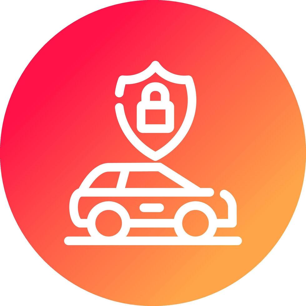 Anti Theft System Creative Icon Design vector