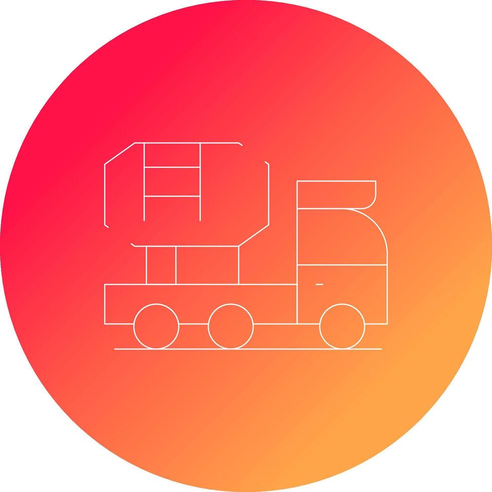 Mixer Truck Creative Icon Design vector