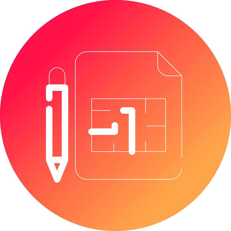 Blueprint Creative Icon Design vector