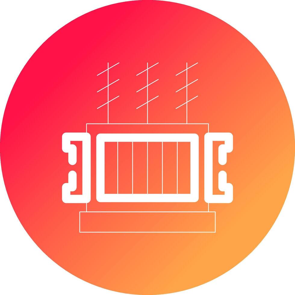 Power Transformer Creative Icon Design vector