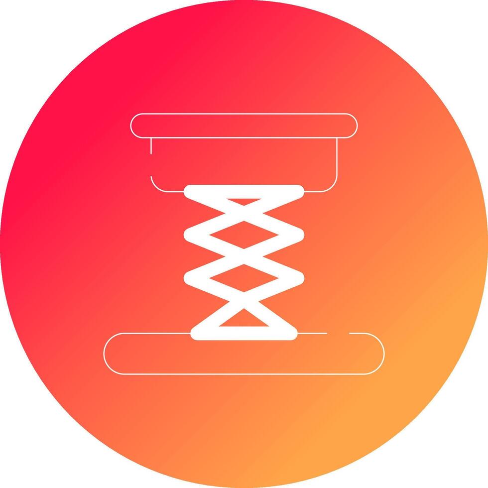Scissor Lift Creative Icon Design vector
