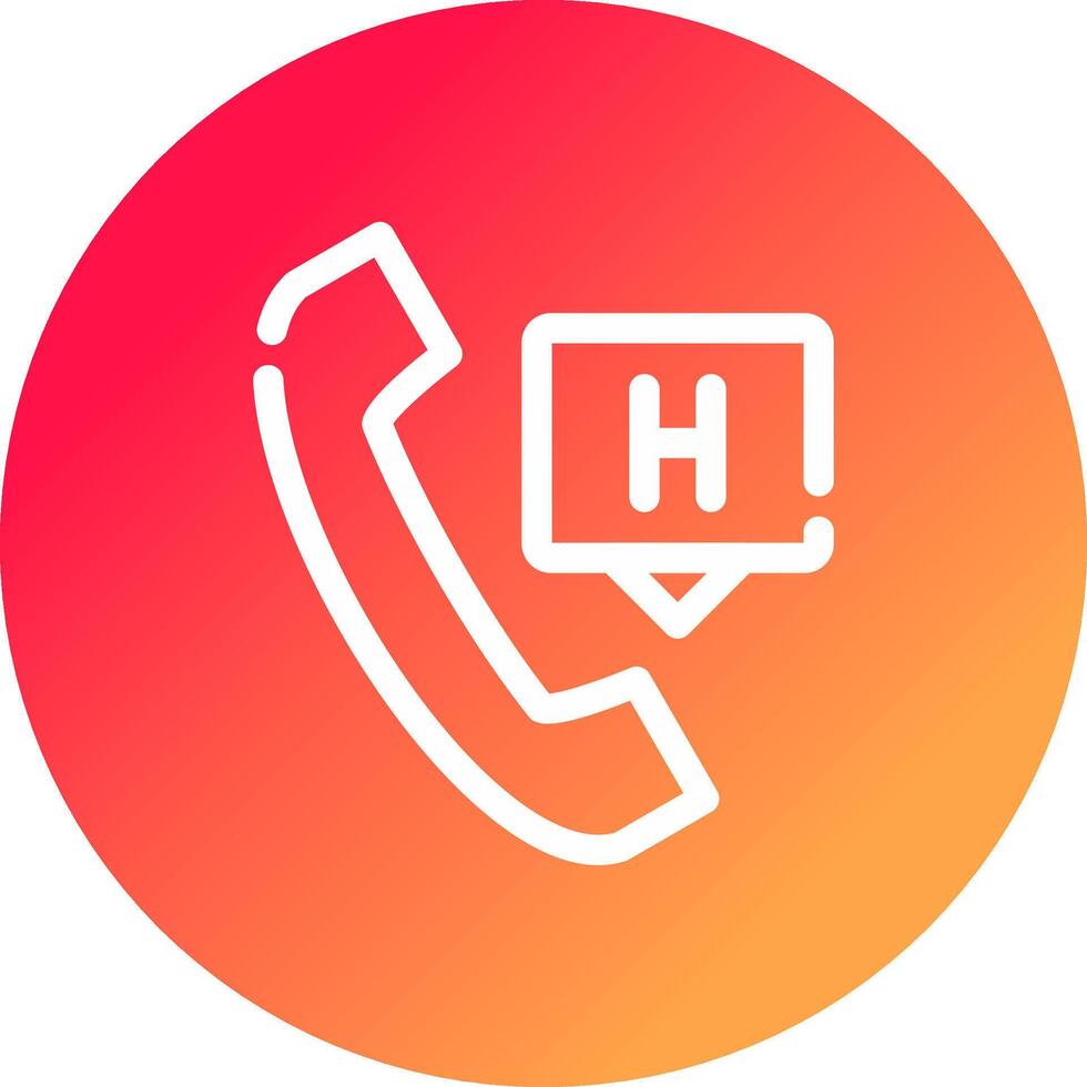 Emergency Call Creative Icon Design vector