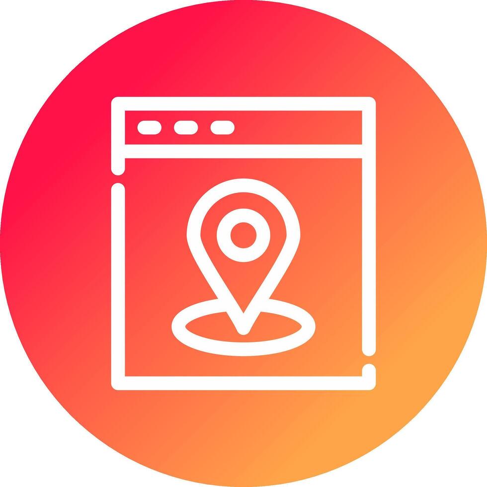 Web Location Creative Icon Design vector